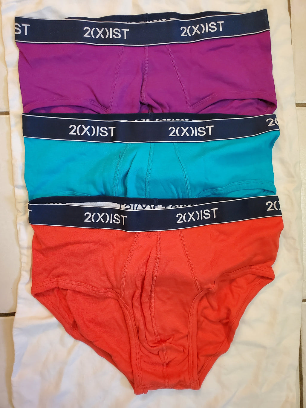 2(X)IST Contour Pouch Briefs 3 Pack Vintage - Large (34-36)