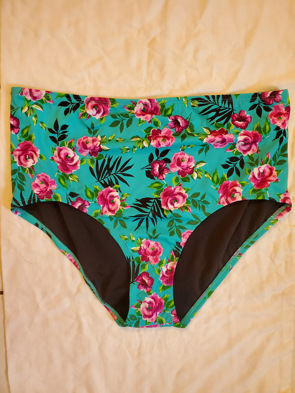 100 Degrees Women's High Waist Bikini Swimsuit Bottom - Large (12 - 14)