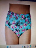 100 Degrees Women's High Waist Bikini Swimsuit Bottom - Large (12 - 14)