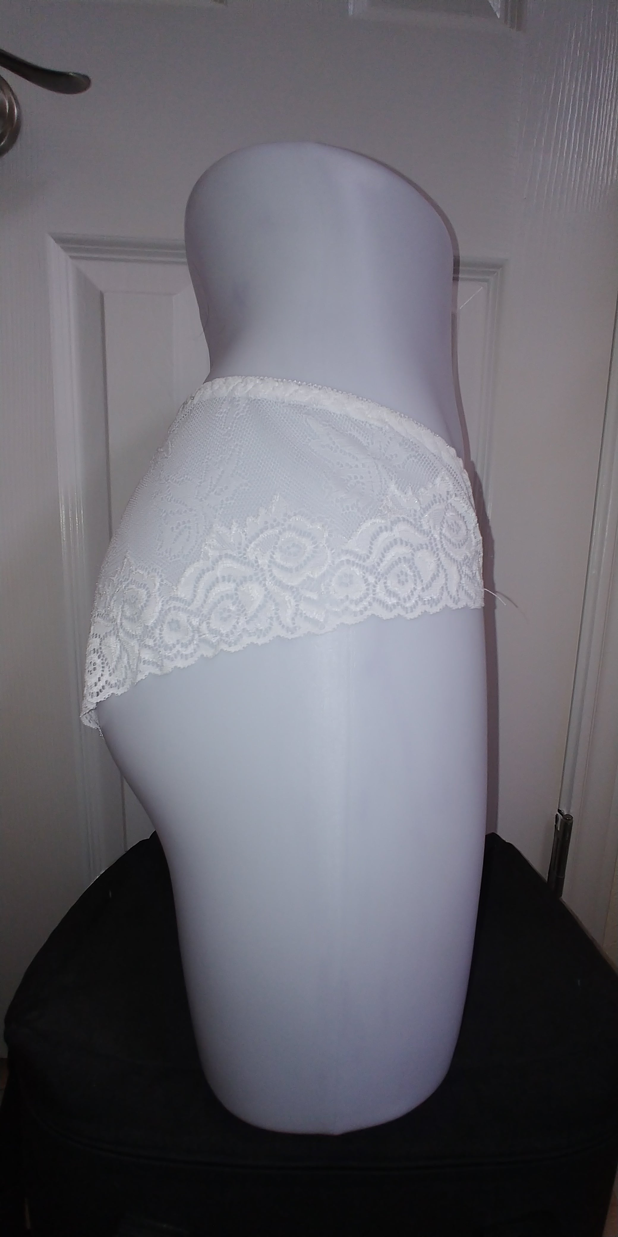 2pcs Women's Lace Floral Print Briefs - Soft Breathable Mesh Fabric with Contrast Lace Trim