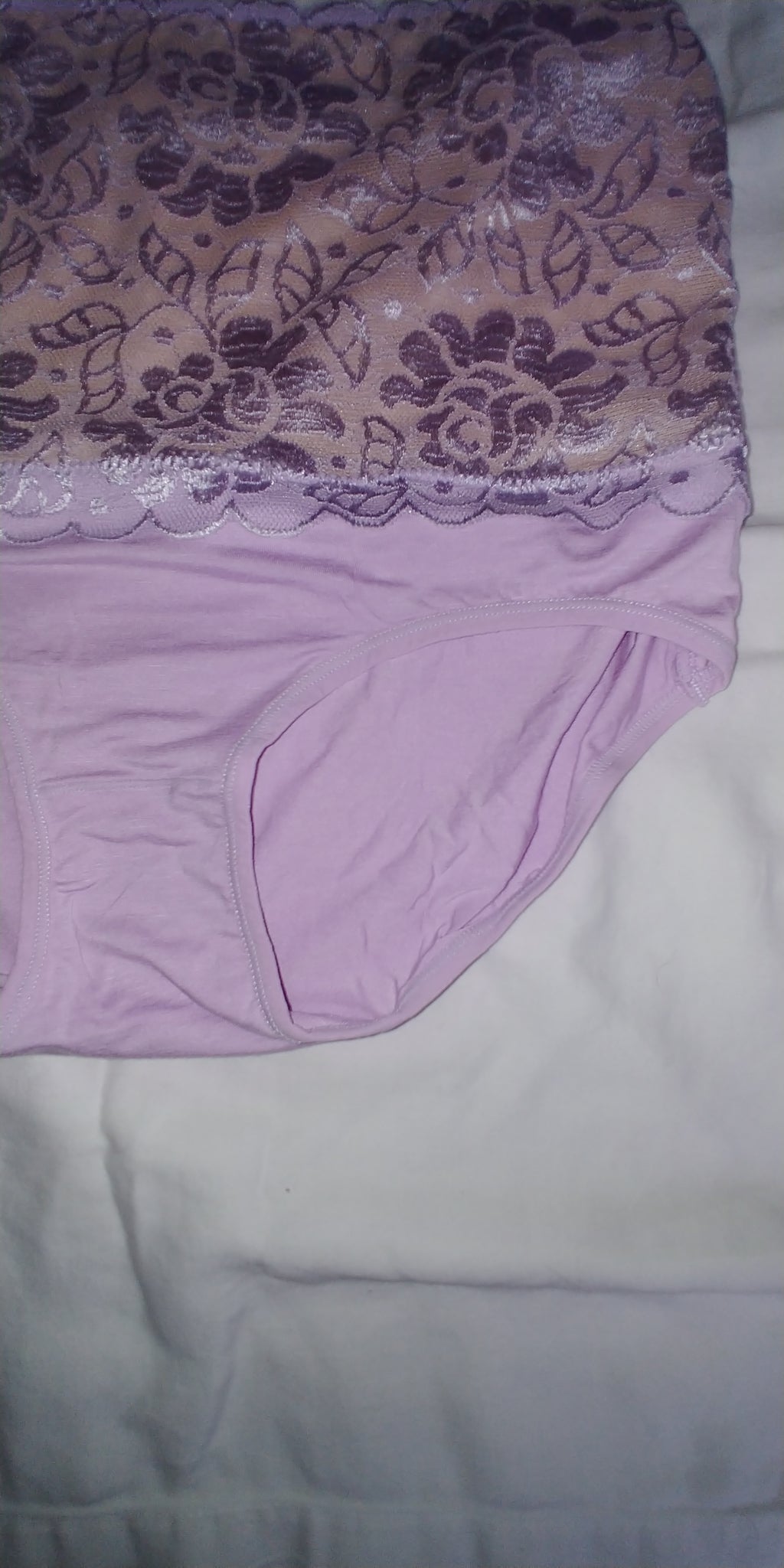 1 Pcs Women's Sexy Hot Lace High Waist Tummy Control Briefs Panties - Large