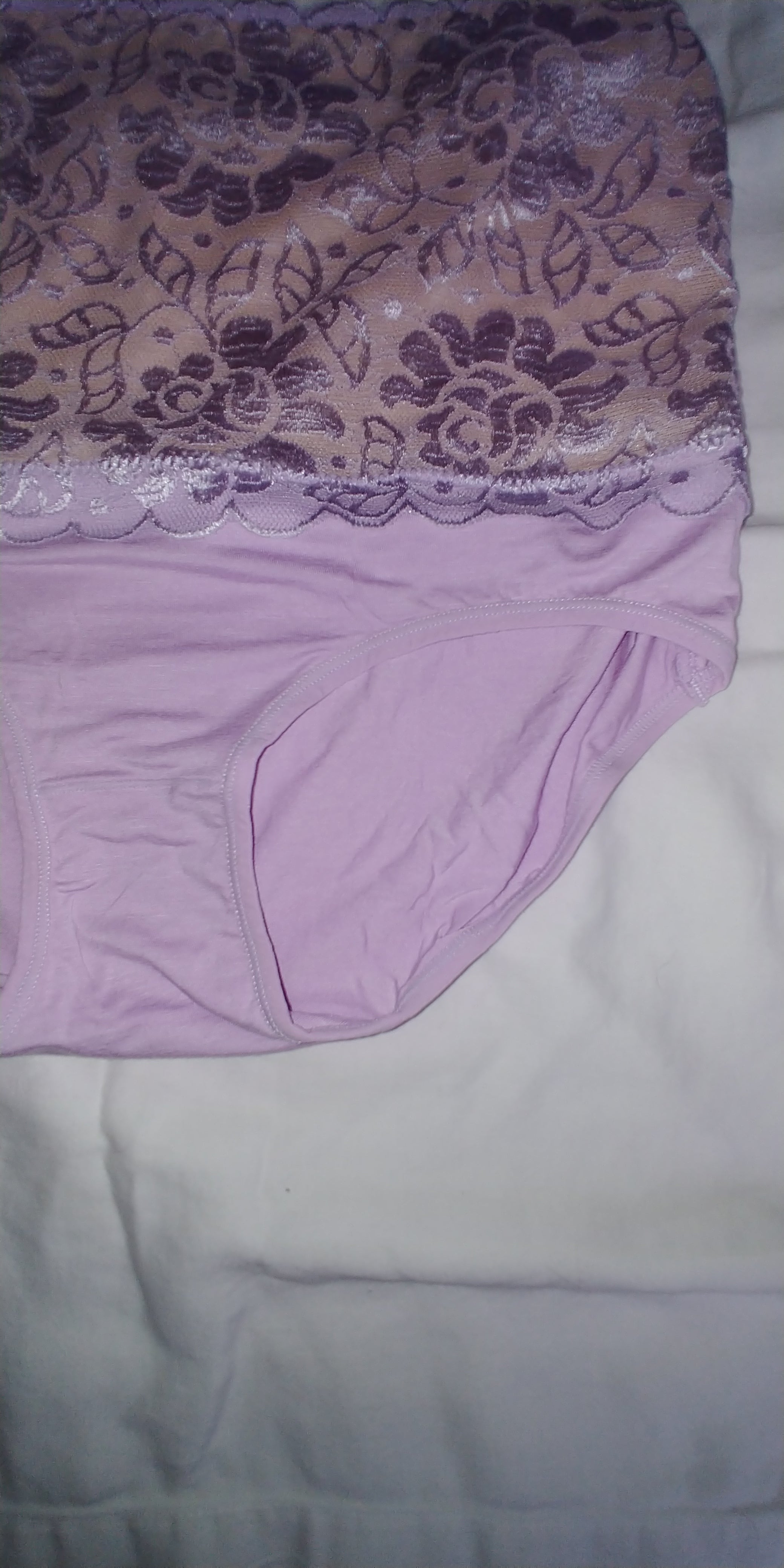 1 Pcs Women's Sexy Hot Lace High Waist Tummy Control Briefs Panties - Large