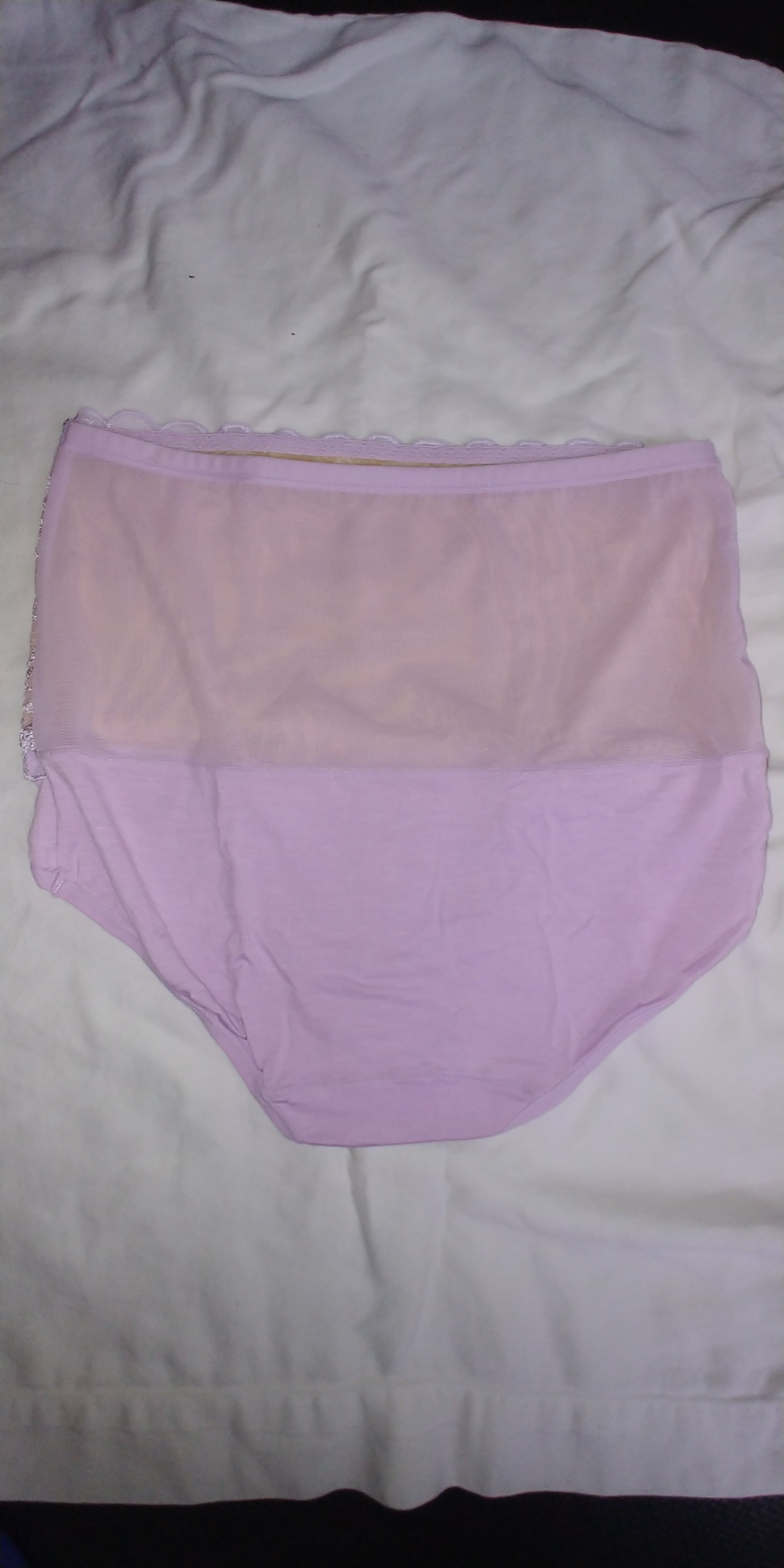 1 Pcs Women's Sexy Hot Lace High Waist Tummy Control Briefs Panties - Large