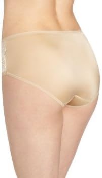 Bali Women's One Smooth U Comfort Indulgence Satin with Lace Hipster Panty - L/7